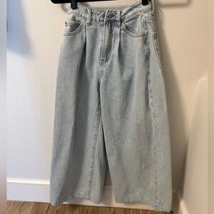 Weworewhat Light Blue Wide Leg Jeans